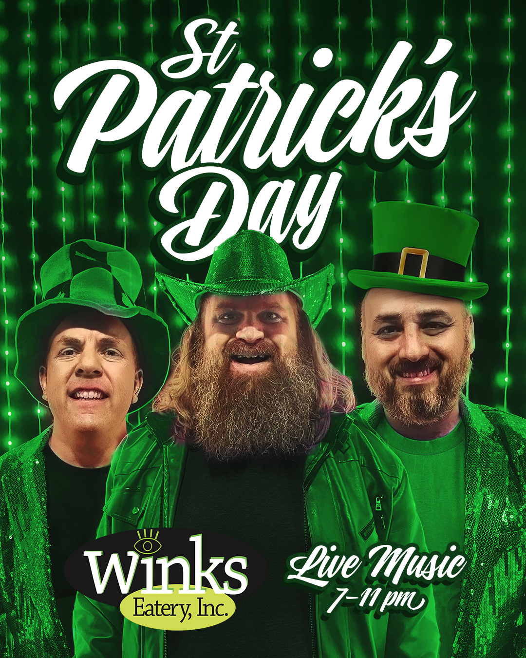 Pop Rockets show poster for Winks Eatery on March 17, 2025